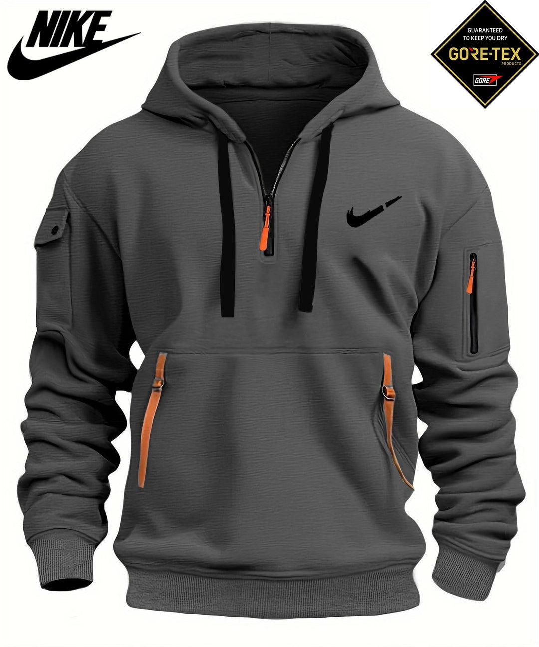 Sudadera con media cremallera para todo tipo de clima